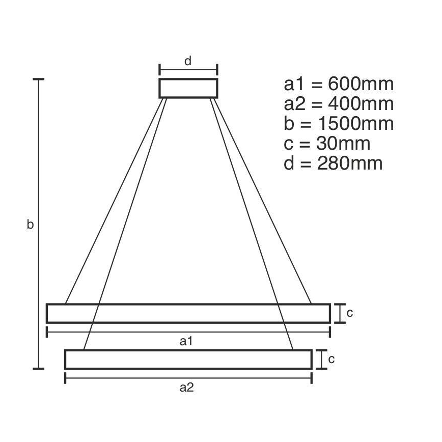 Brilagi - himmennettävä LED-riippuvalaisin vaijerilla COSMOWAVE LED/115W/230V 3000-6500K + kaukosäädin