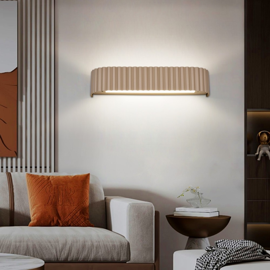 BRILAGI - himmennettävä LED-seinävalaisin FALCON MODERN LED/14W/230V 3000-6000K 40 cm beige + kaukosäädin