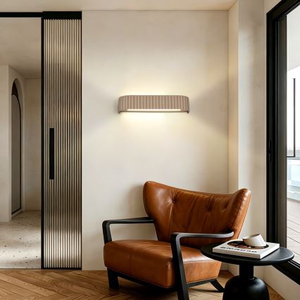 BRILAGI - himmennettävä LED-seinävalaisin FALCON MODERN LED/14W/230V 3000-6000K 40 cm beige + kaukosäädin