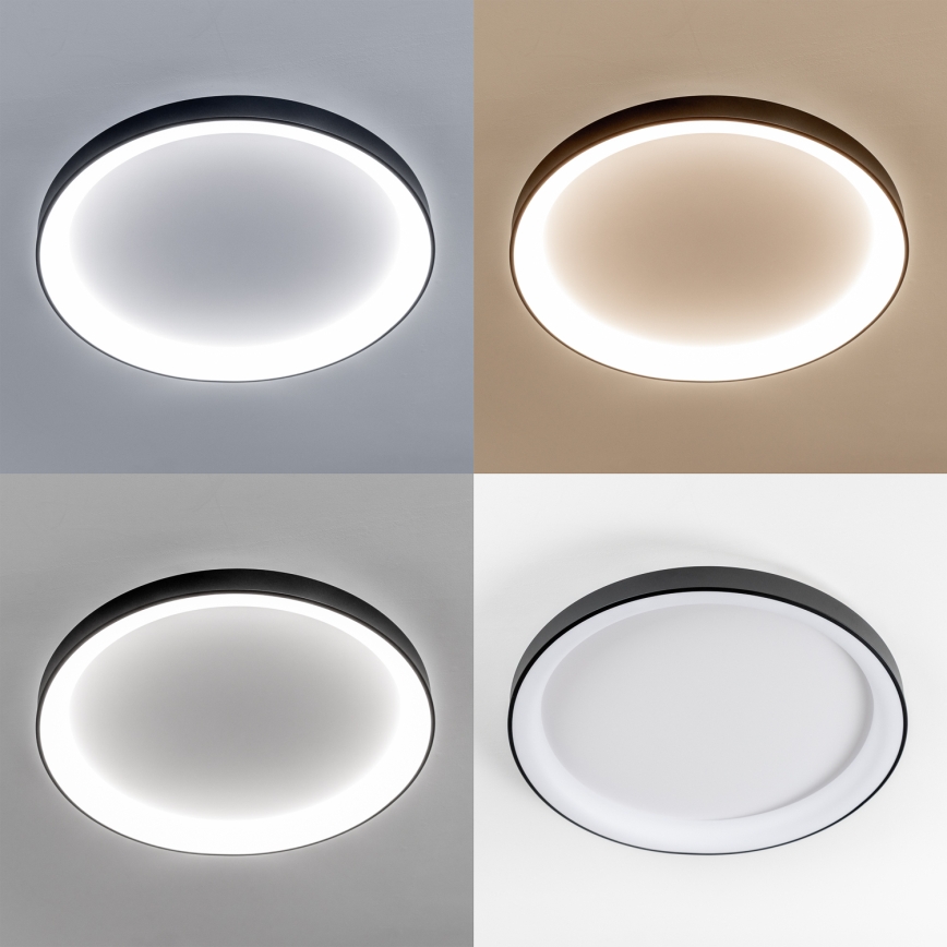 Brilagi - himmennettävä kattovalaisin FALCON II LED/108W/230V 3000–6500K halkaisija 80 cm musta + kaukosäädin