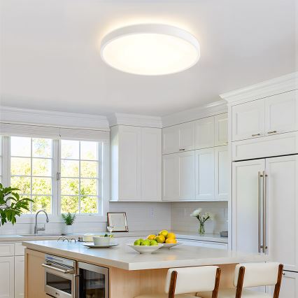 Brilagi - LED himmennettävä kattovalaisin GLASS POOL DOUBLE LED/60W/230V 3000-6000K 50 cm valkoinen + kaukosäädin