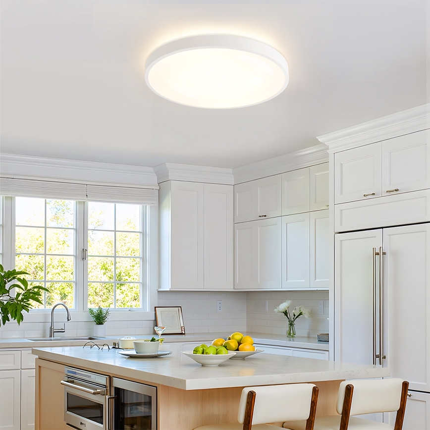 Brilagi - LED himmennettävä kattovalaisin GLASS POOL DOUBLE LED/60W/230V 3000-6000K 50 cm valkoinen + kaukosäädin