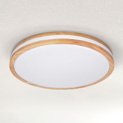 Brilagi - LED-himmennettävä kattovalaisin MOLINA LED/60W/230V 3000-6500K tammi, halkaisija 58 cm + kaukosäädin