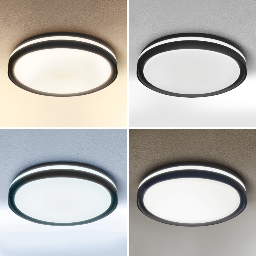 Brilagi - LED-himmennettävä kattovalaisin NAOMI LED/48W/230V 3000-6500K halkaisija 39 cm musta + kaukosäädin