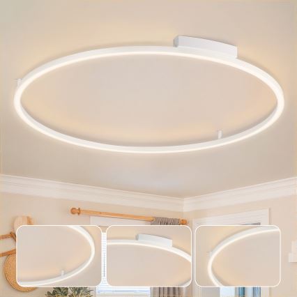 Brilagi - Himmennettävä LED-kattovalaisin PORTOFINO LED/85W/230V 3000-6000K halkaisija 120 cm valkoinen + kaukosäädin