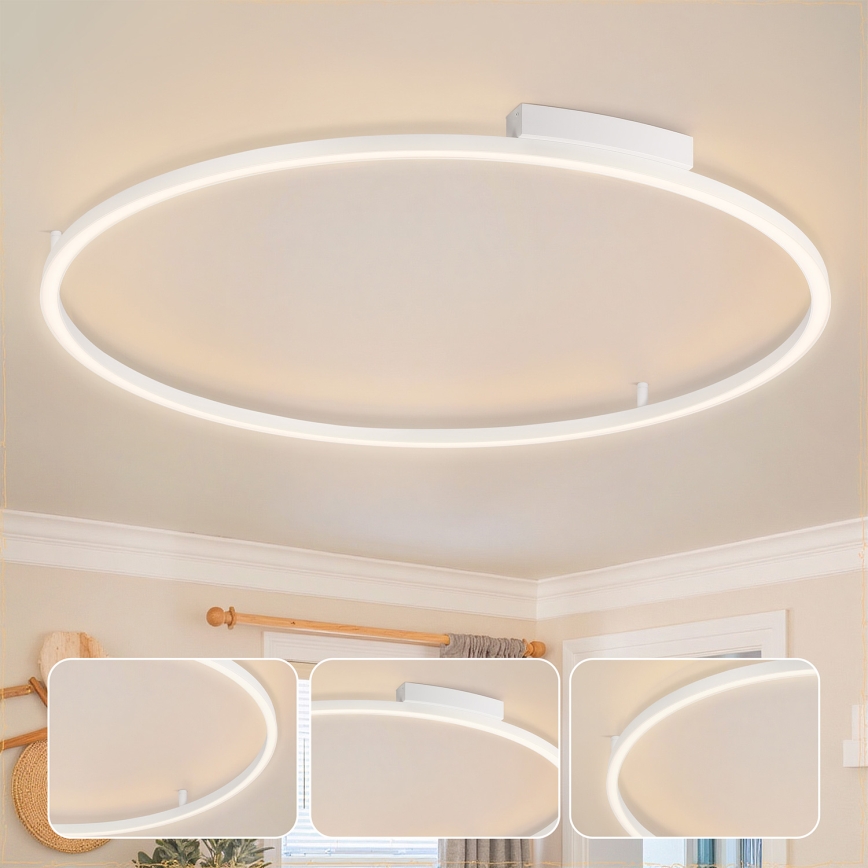 Brilagi - Himmennettävä LED-kattovalaisin PORTOFINO LED/85W/230V 3000-6000K halkaisija 120 cm valkoinen + kaukosäädin