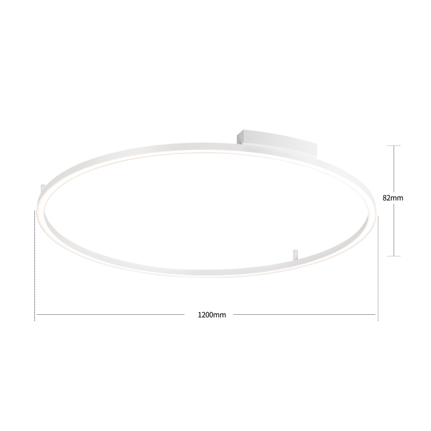 Brilagi - Himmennettävä LED-kattovalaisin PORTOFINO LED/85W/230V 3000-6000K halkaisija 120 cm valkoinen + kaukosäädin