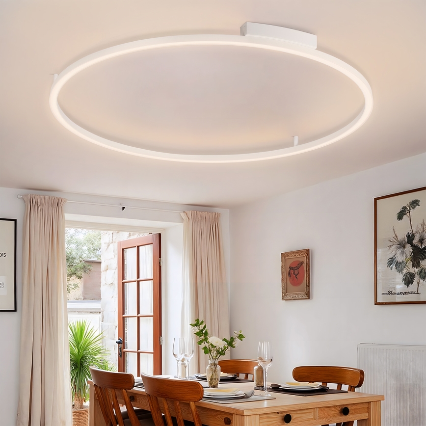 Brilagi - LED-himmennettävä kattovalaisin PORTOFINO LED/85W/230V 3000-6000K halkaisija 120 cm valkoinen + kaukosäädin