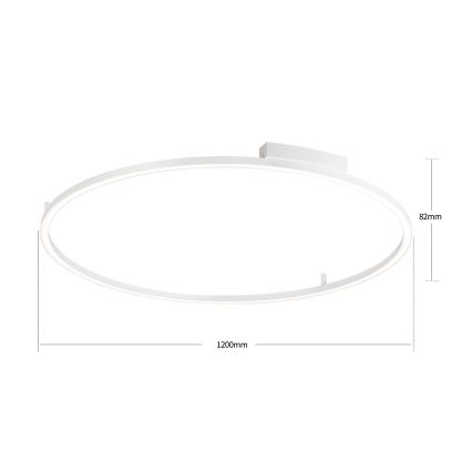 Brilagi - LED-himmennettävä kattovalaisin PORTOFINO LED/85W/230V 3000-6000K halkaisija 120 cm valkoinen + kaukosäädin