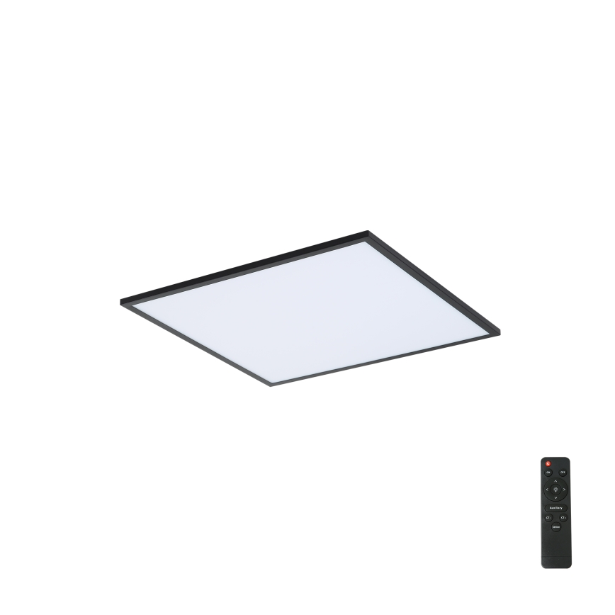 Brilagi - SLIMFRAME himmennettävä LED-kattovalaisin LED/36W/230V 45x45 cm 3000-6000K musta + kaukosäädin