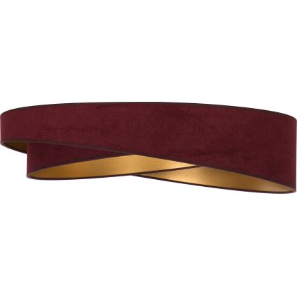 BRILAGI - LED himmennettävä kattovalaisin VELVET TWIST LED/36W/230V 3000-6000K halkaisija 65 cm Wi-Fi Tuya Beacon viininpunainen/kulta + kaukosäädin