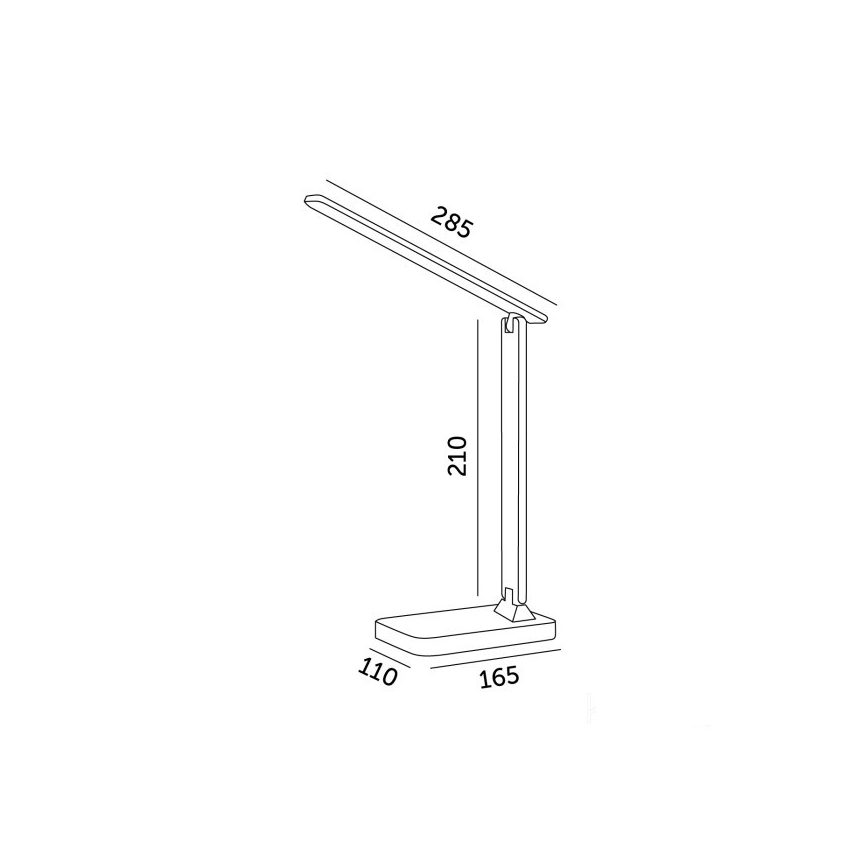 Brilagi - Himennettävä RGBW-LED-pöytälamppu MODO LED/7W/5V 3000/4000/6500K musta