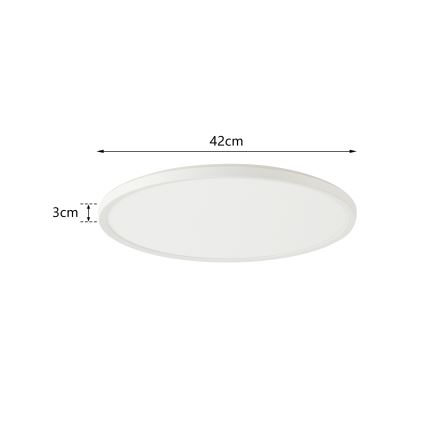 Brilagi - LED-himmennettävä kattovalaisin ULTRA SLIM LED/24W/230V 2700-6500K halkaisija 42 cm, valkoinen + kaukosäädin