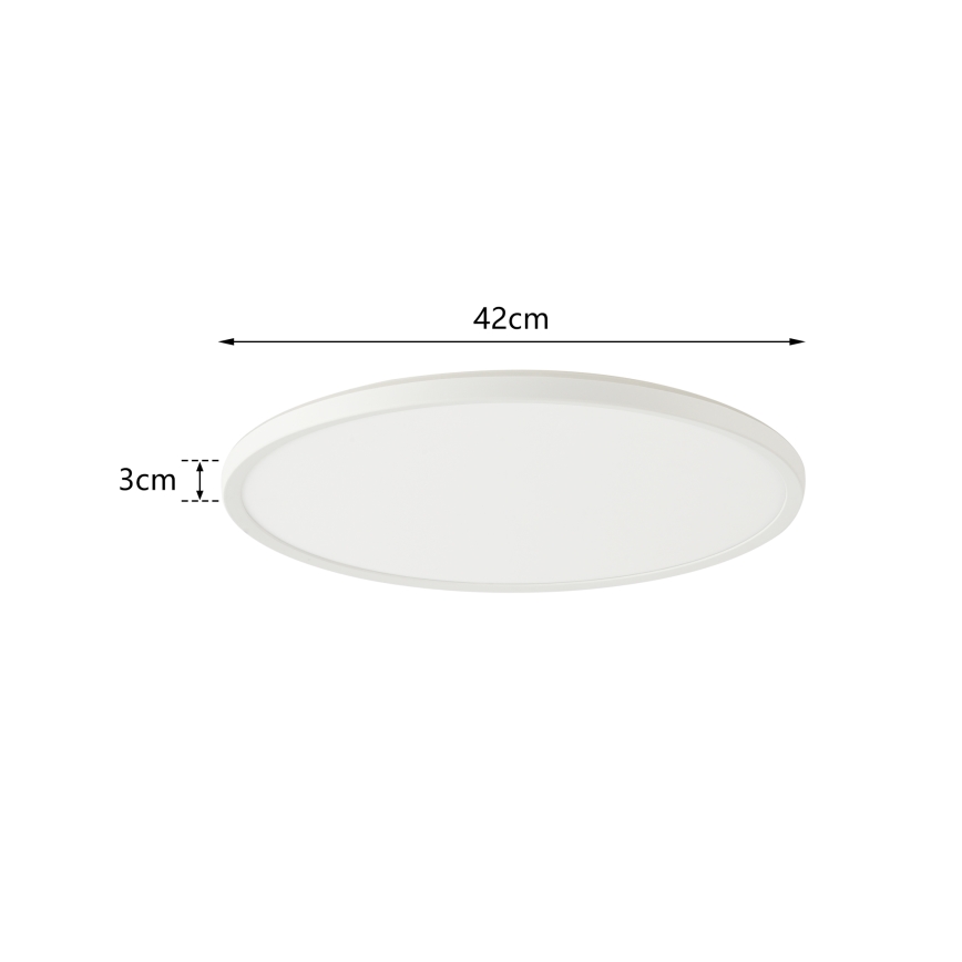 Brilagi - LED-himmennettävä kattovalaisin ULTRA SLIM LED/24W/230V 2700-6500K halkaisija 42 cm, valkoinen + kaukosäädin