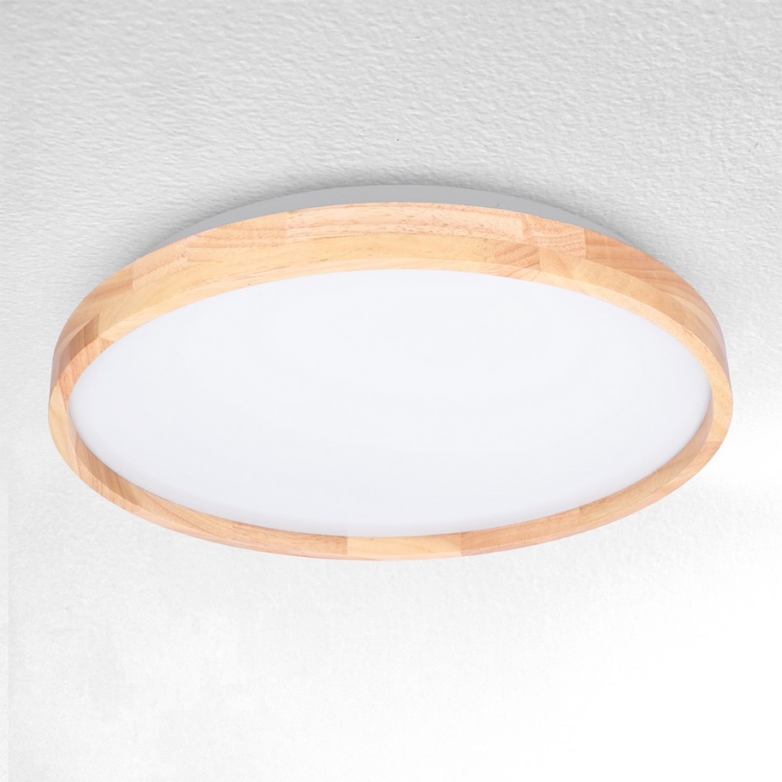 Brilagi - LED himmennettävä kattovalaisin ALSON LED/48W/230V 3000-6500K tammi Ø 39,5 cm + kaukosäädin