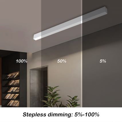 Brilagi - SLEEKLINE SMART LED himmennettävä kattovalaisin LED/40W/230V 3000-6000K Wi-Fi Tuya valkoinen + kaukosäädin