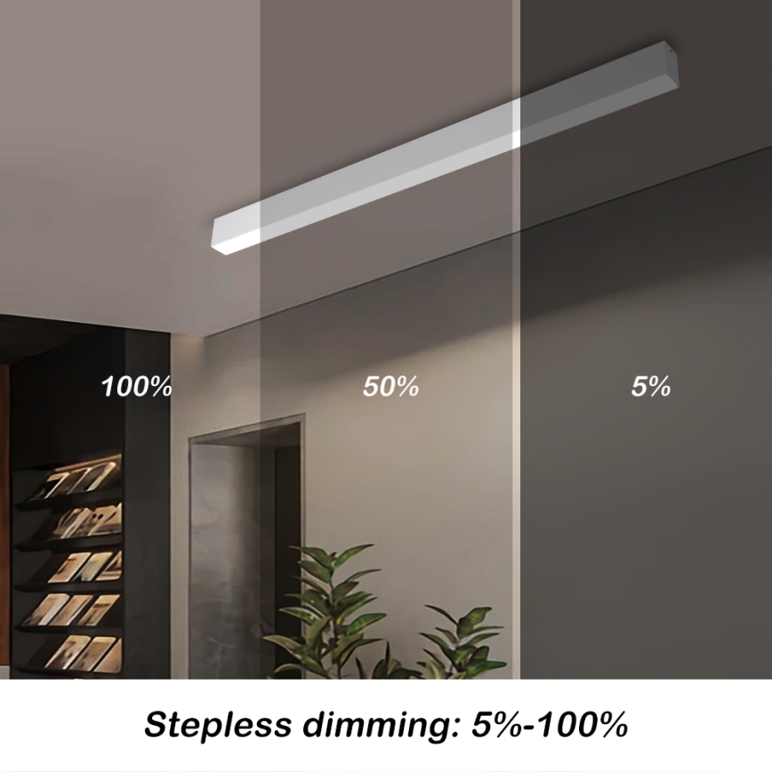 Brilagi - SLEEKLINE SMART LED himmennettävä kattovalaisin LED/40W/230V 3000-6000K Wi-Fi Tuya valkoinen + kaukosäädin