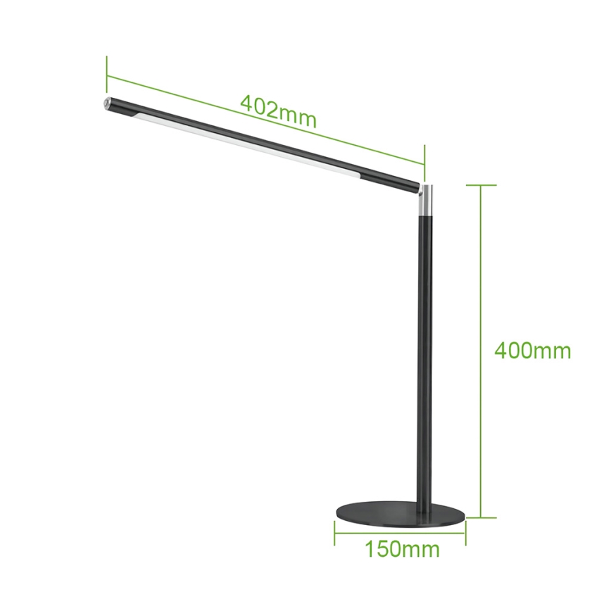 Brilagi - VARIO LED/7W/230V kosketuksella himmennettävä pöytälamppu 3000-6500K CRI 96 musta