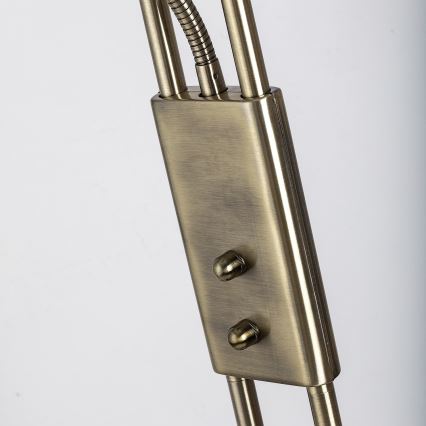 Brilagi - Himmennettävä lattiavalaisin SCARLETT 1xR7s/230W/230V + 1xG9/40W pronssinvärinen