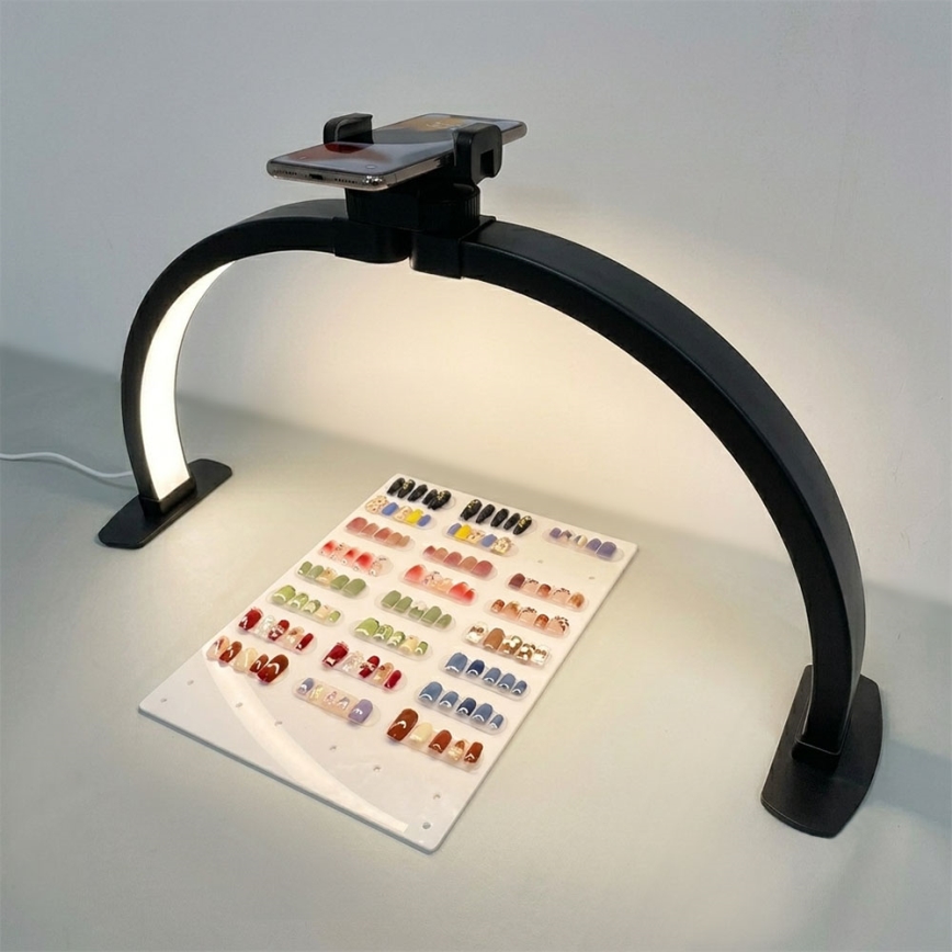 Brilagi - LED-himmennettävä kaareva pöytälamppu RADIO LED/25W/24/230V 3000/4000/6500K musta