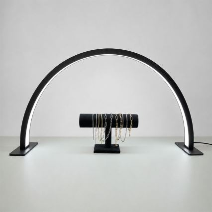 Brilagi - Himmennettävä LED-kaareva pöytävalaisin RADIO LED/30W/24/230V 3000/4000/6500K musta