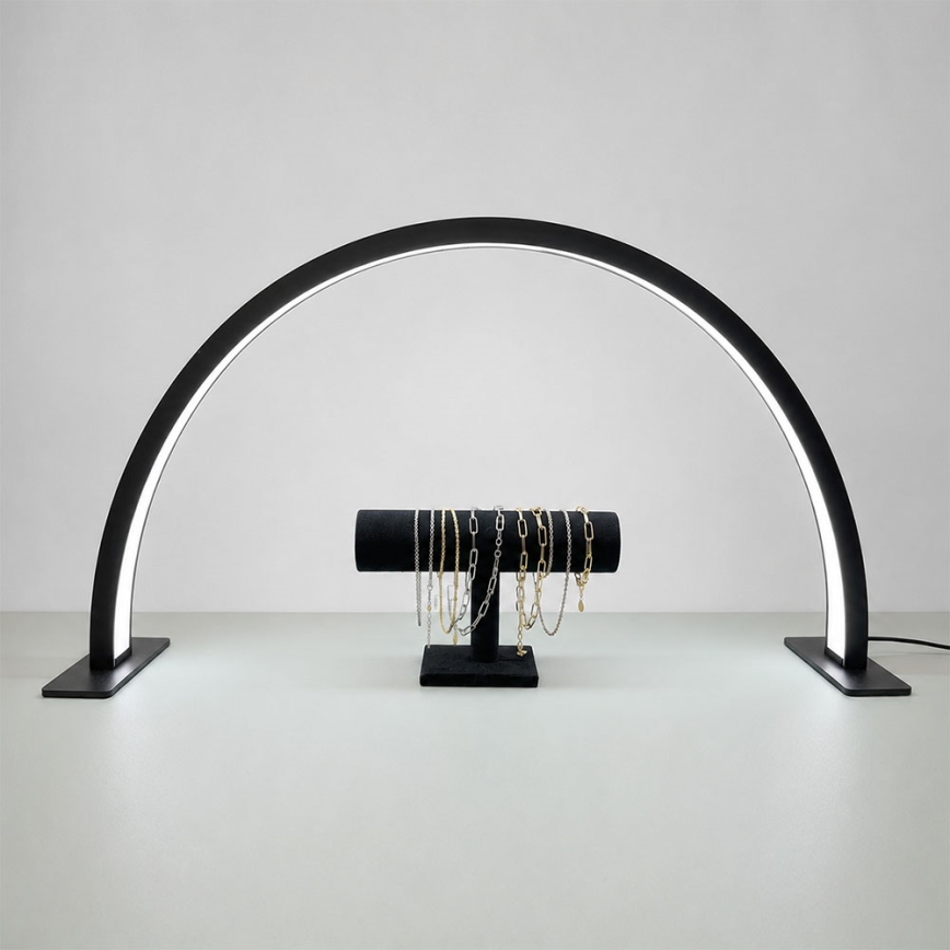 Brilagi - Himmennettävä LED-kaareva pöytävalaisin RADIO LED/30W/24/230V 3000/4000/6500K musta