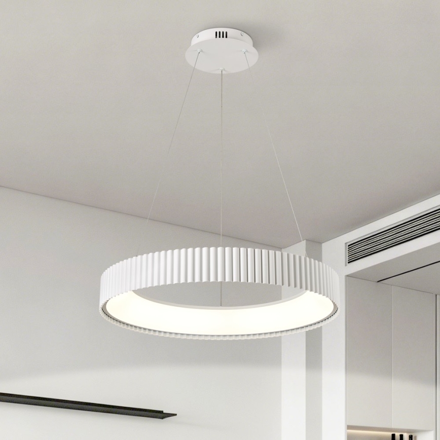 BRILAGI - Himennettävä riippuvalaisin vaijerilla FALCON MODERN LED/54W/230V 3000-6000K halkaisija 60 cm valkoinen + kaukosäädin
