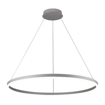 Brilagi - Himmennettävä LED-kattokruunu johdossa CIRCLE LED/55W/230V 3000-6500K hopea + kauko-ohjaus