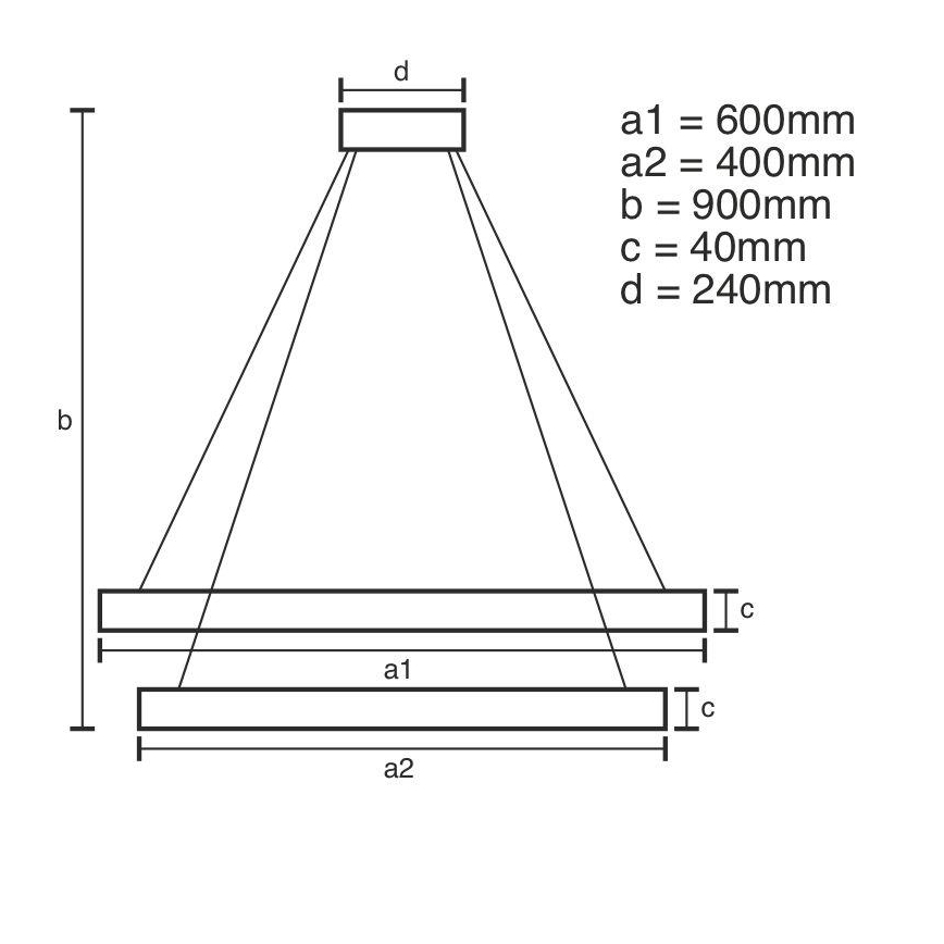 Brilagi - Himmennettävä LED-kattokruunu johdossa CIRCLE LED/70W/230V 3000-6500K kulta + kauko-ohjaus