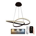 BRILAGI - Himmennettävä LED-kattokruunu johdossa COSMOWAVE LED/70W/230V 3000-6500K ruskea + kauko-ohjaus