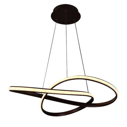 Brilagi - Himmennettävä LED-kattokruunu johdossa COSMOWAVE LED/70W/230V 3000-6500K ruskea + kauko-ohjaus