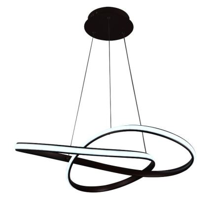 Brilagi - Himmennettävä LED-kattokruunu johdossa COSMOWAVE LED/70W/230V 3000-6500K ruskea + kauko-ohjaus