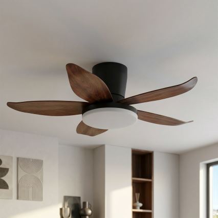 Brilagi - himmennettävä LED-kattotuuletin 32W/230V 3000–6500K Ø95 cm musta/ruskea + kaukosäädin