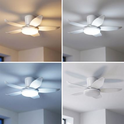 Brilagi - himmennettävä LED-kattotuuletin LED/32W/230V, halkaisija 95 cm, valkoinen + kaukosäädin