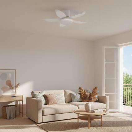 Brilagi - himmennettävä LED-kattotuuletin LED/32W/230V, halkaisija 95 cm, valkoinen + kaukosäädin