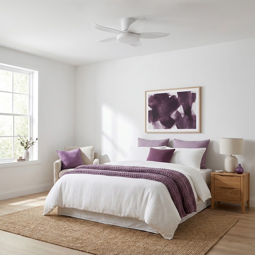 Brilagi - himmennettävä LED-kattotuuletin LED/32W/230V, halkaisija 95 cm, valkoinen + kaukosäädin