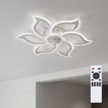 Brilagi - himmennettävä LED-kattotuuletin 34 W/230 V, halkaisija 83 cm, valkoinen + kaukosäädin