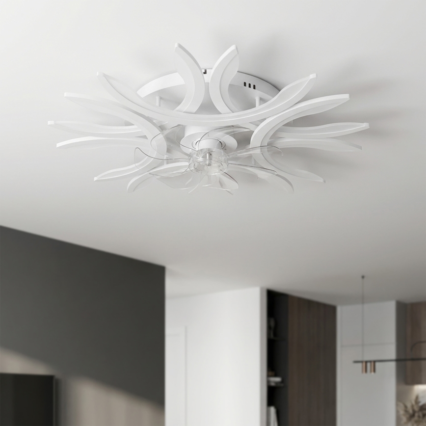 Brilagi - LED-himennettävä kattotuuletin LED/70W/230V 3000-6500K halkaisija 76 cm valkoinen + kaukosäädin