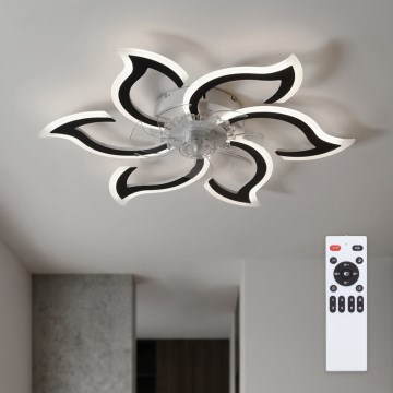 Brilagi - himmennettävä LED-kattotuuletin LED/34W/230V, halkaisija 83 cm, musta + kaukosäädin