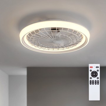 Brilagi - himmennettävä LED-kattotuuletin LED/40W/230V halkaisija 48 cm valkoinen + kaukosäädin