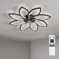 Brilagi - himmennettävä LED-kattotuuletin LED/43W/230V halkaisija 90 cm musta + kaukosäädin