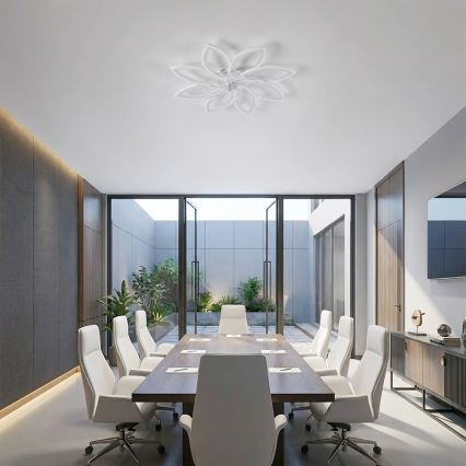 Brilagi - LED-himmennettävä kattotuuletin LED/43W/230V, halkaisija 90 cm, valkoinen + kaukosäädin