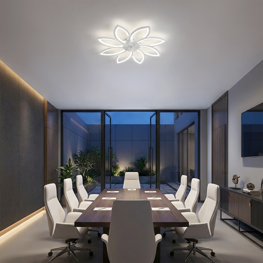 Brilagi - LED-himmennettävä kattotuuletin LED/43W/230V, halkaisija 90 cm, valkoinen + kaukosäädin