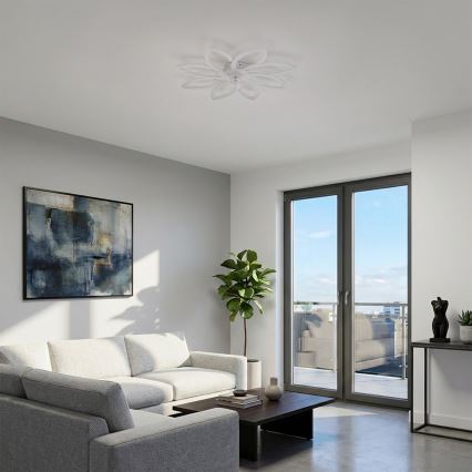 Brilagi - LED-himmennettävä kattotuuletin LED/43W/230V, halkaisija 90 cm, valkoinen + kaukosäädin