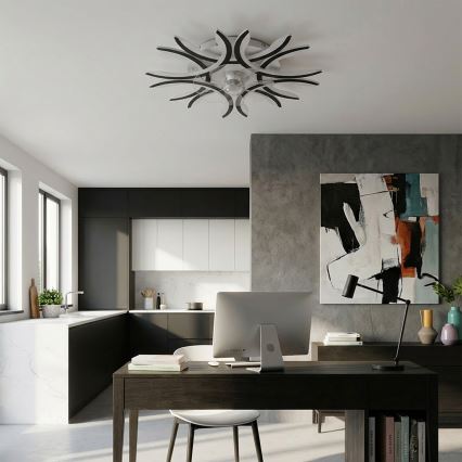 Brilagi - himmennettävä LED-kattotuuletin LED/70W/230V 3000–6500K Ø 76 cm musta + kaukosäädin