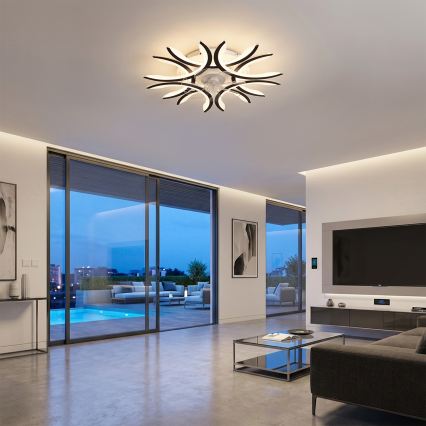 Brilagi - himmennettävä LED-kattotuuletin LED/70W/230V 3000–6500K Ø 76 cm musta + kaukosäädin