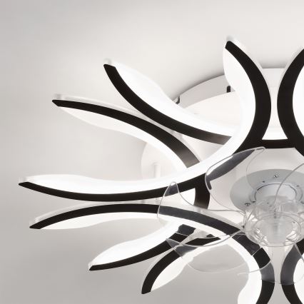 Brilagi - himmennettävä LED-kattotuuletin LED/70W/230V 3000–6500K Ø 76 cm musta + kaukosäädin