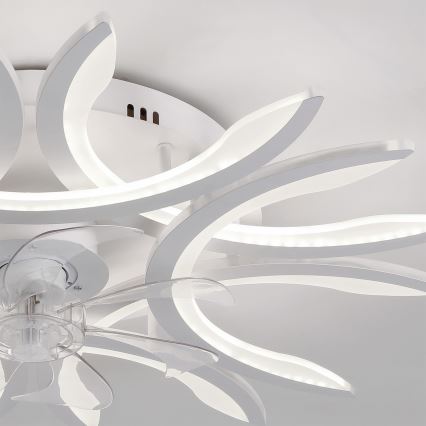 Brilagi - LED-himmennettävä kattotuuletin LED/70W/230V halkaisija 76 cm valkoinen + kaukosäädin