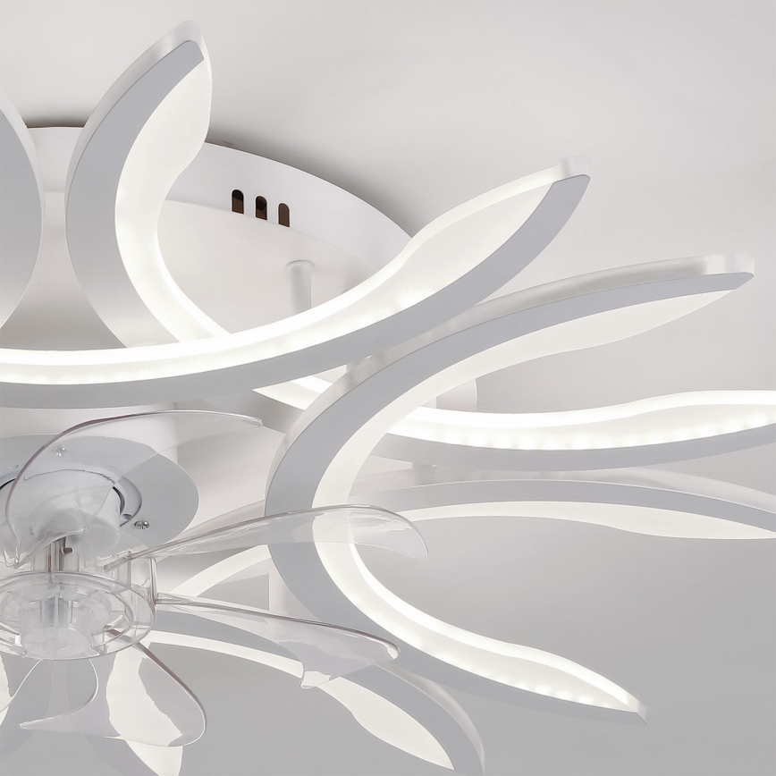 Brilagi - LED-himmennettävä kattotuuletin LED/70W/230V halkaisija 76 cm valkoinen + kaukosäädin