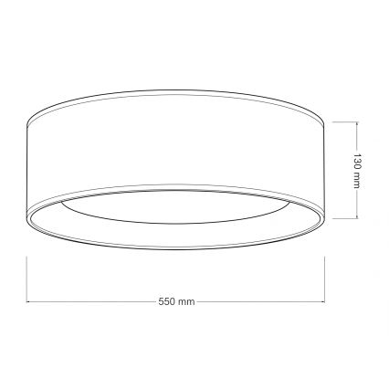 Brilagi - himmennettävä LED-kattovalaisin VELVET SMARTIX STARS LED/36W/230V 3000-6000K halkaisija 55 cm harmaa Wi-Fi Tuya Beacon + kaukosäädin